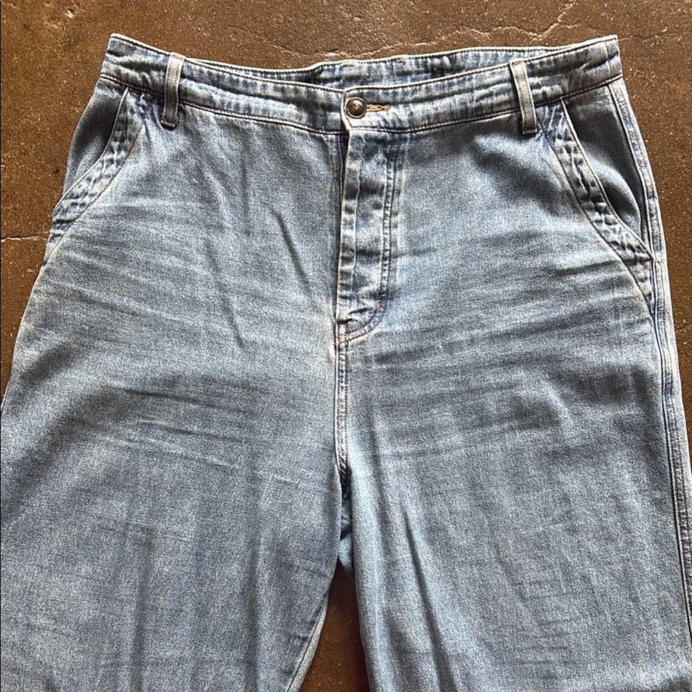 XiRENA Wide Leg Button Fly Jeans